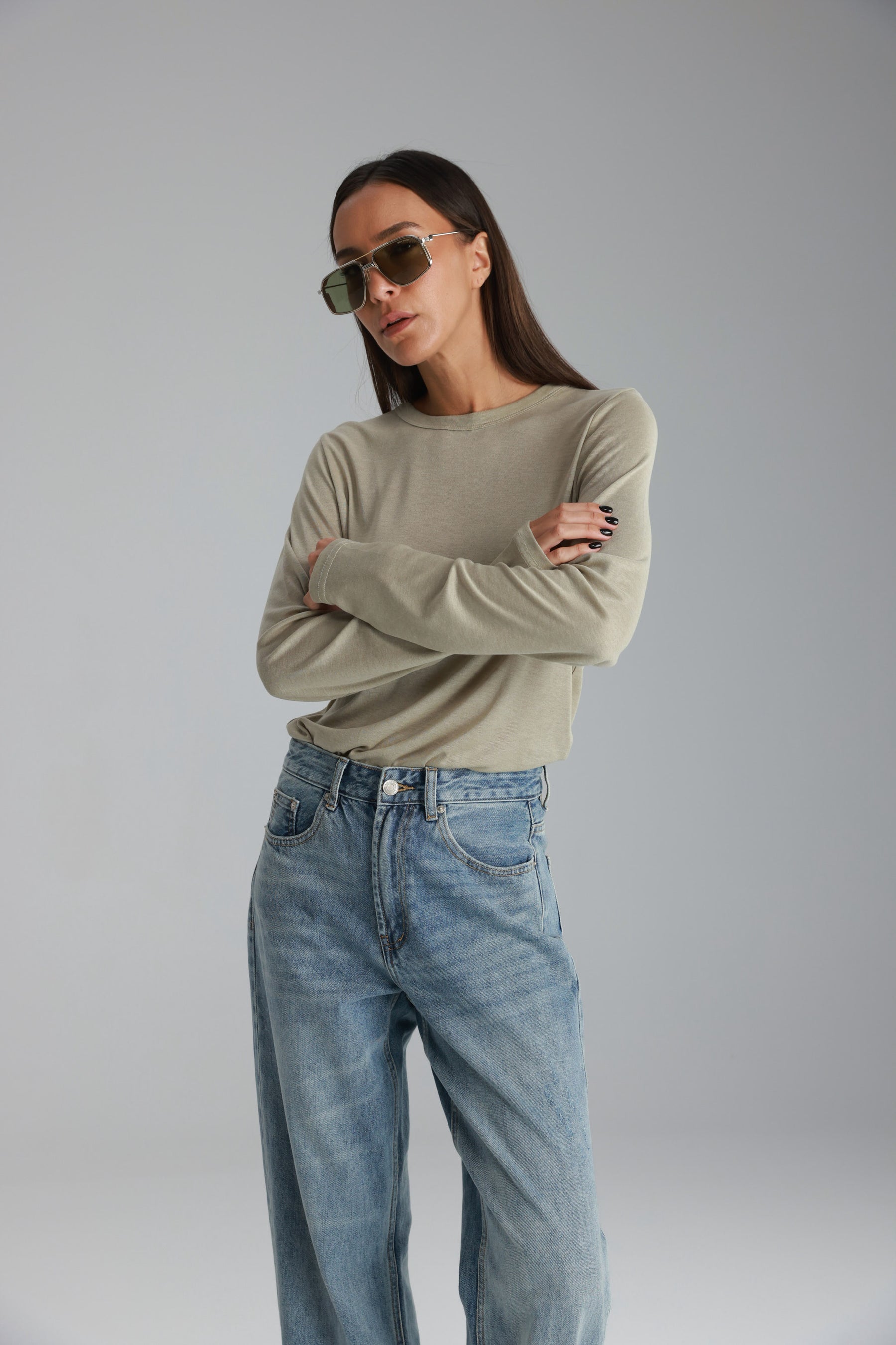 חולצת ניקי חאקי