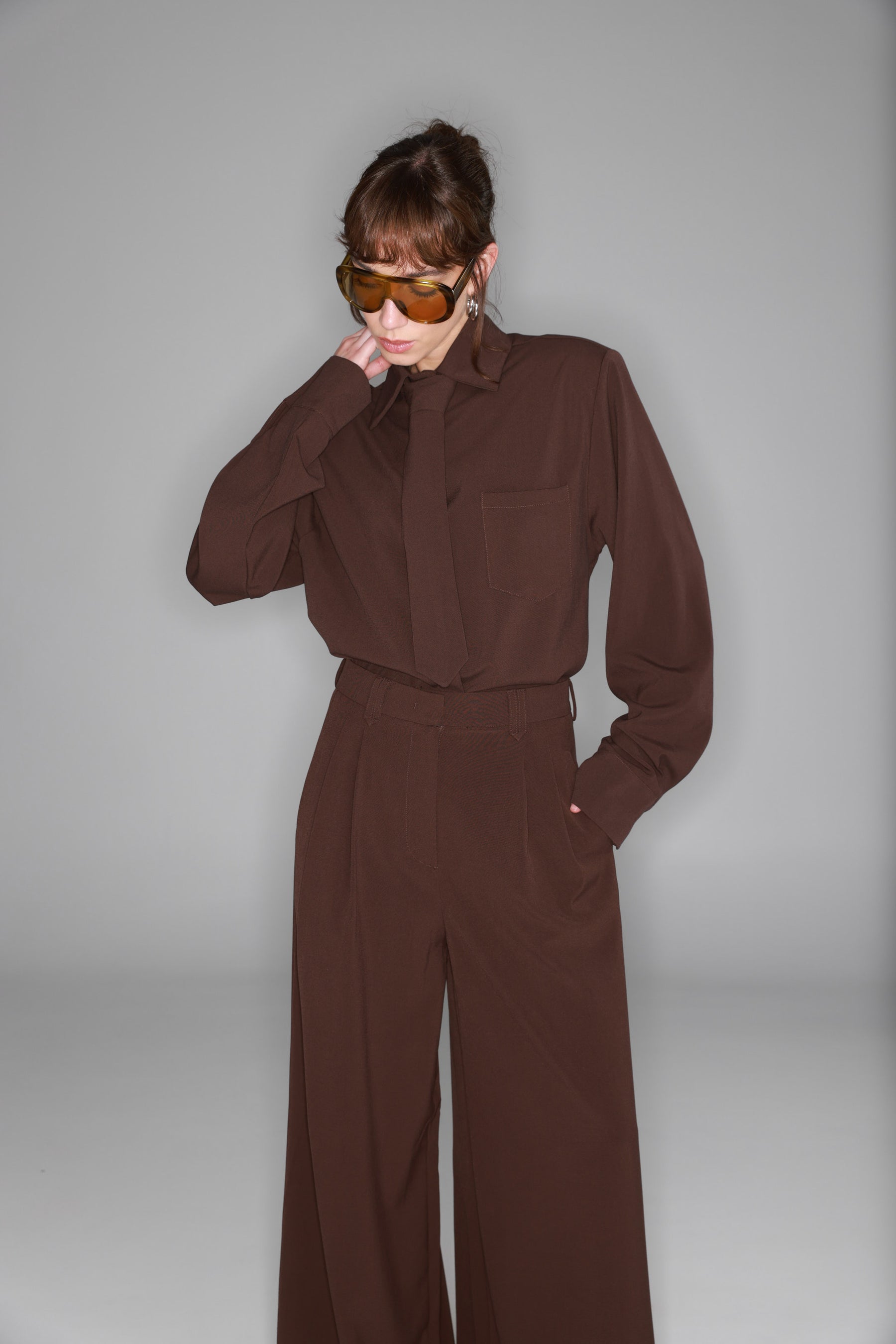 חולצת ג'יימס חומה