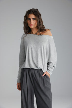 חולצת סלינה אפורה