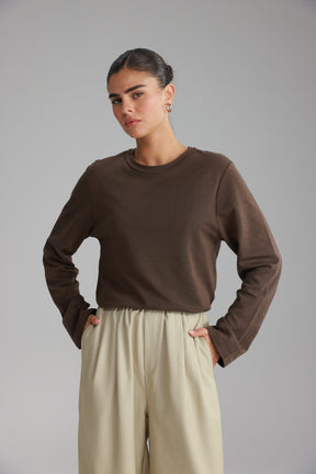 חולצת רורי חום כהה