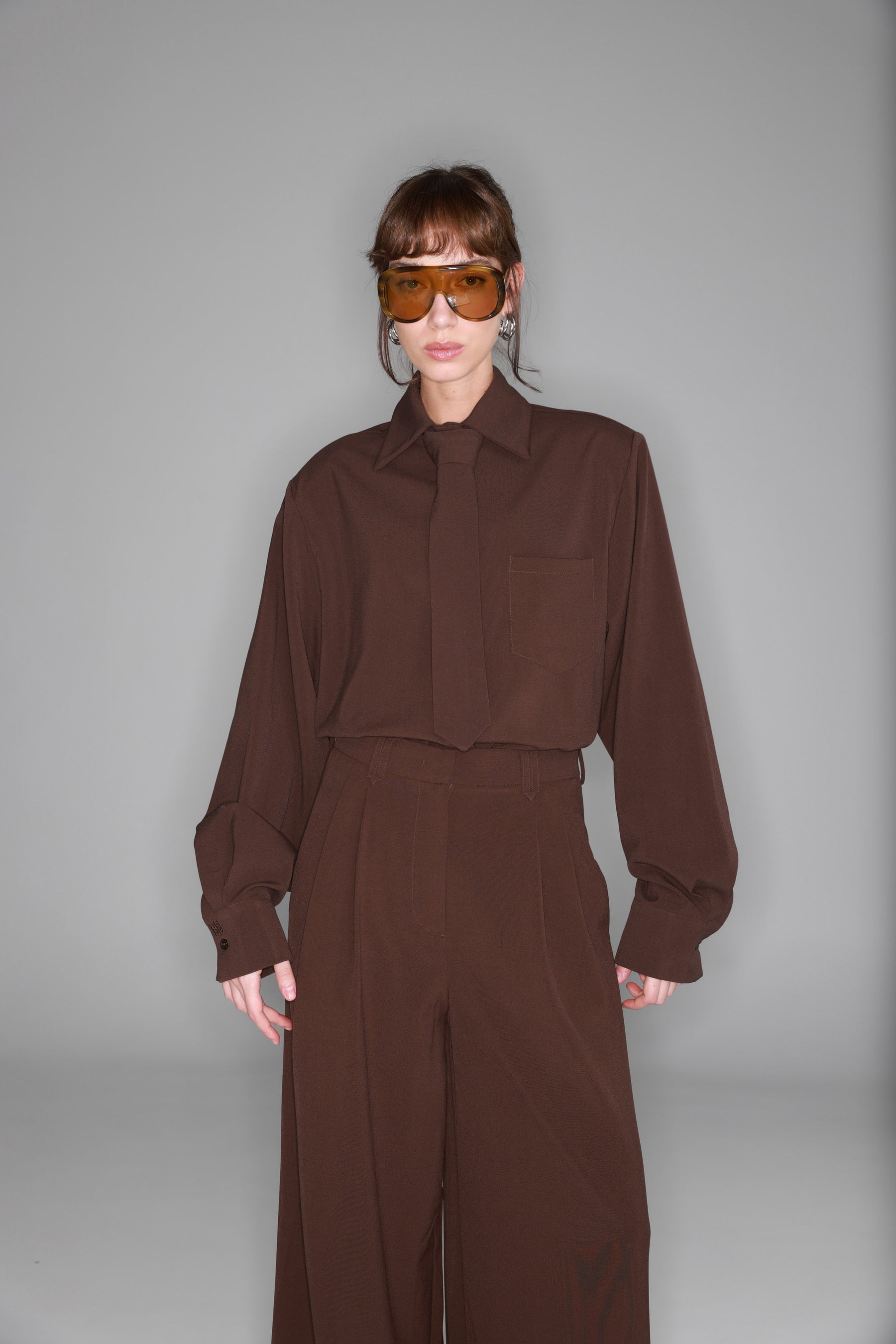 חולצת ג'יימס חומה