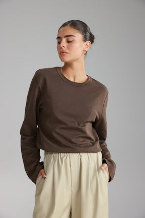 חולצת רורי חום כהה