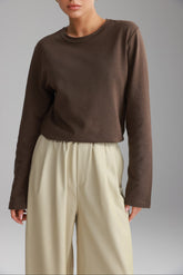 חולצת רורי חום כהה