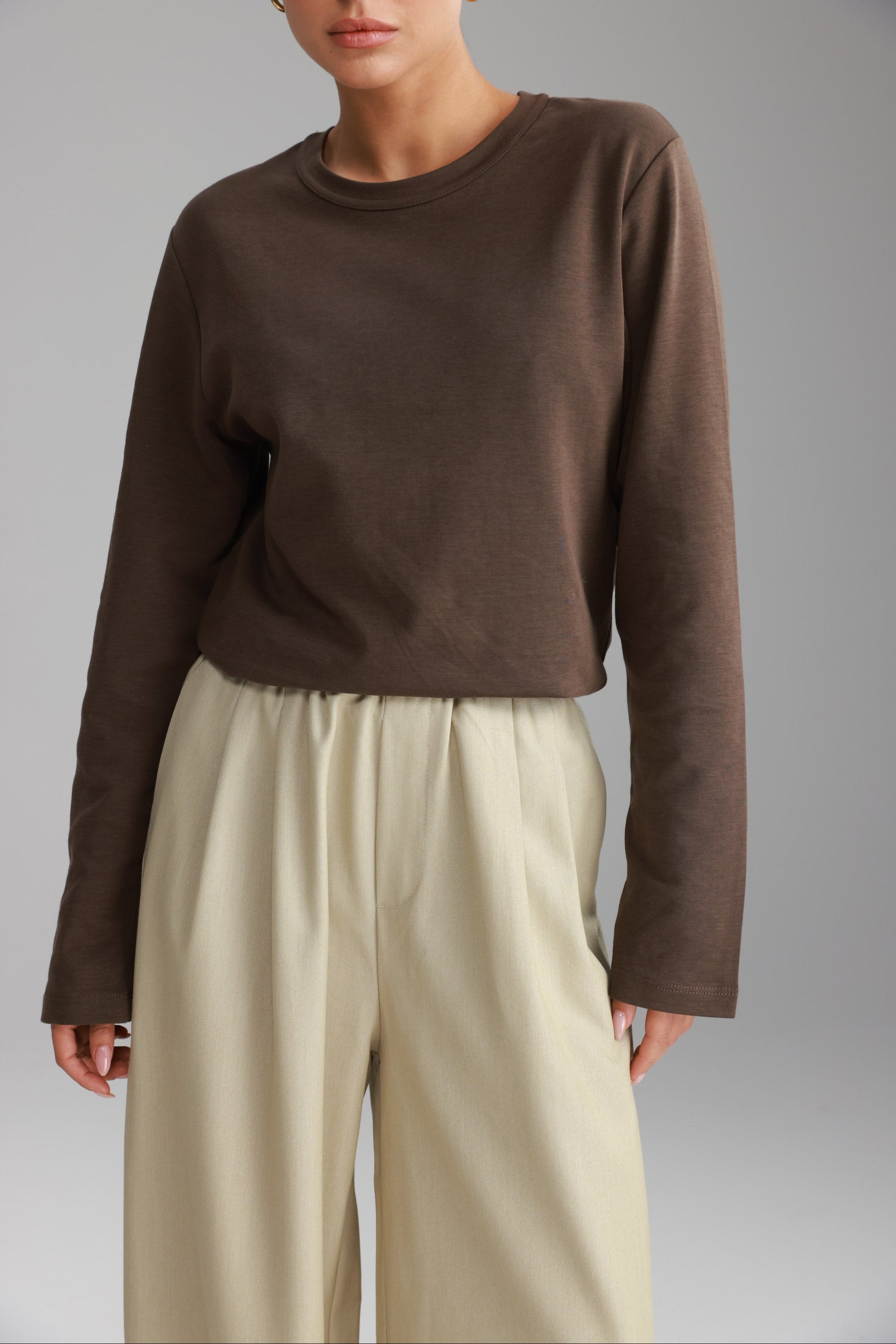 חולצת רורי חום כהה