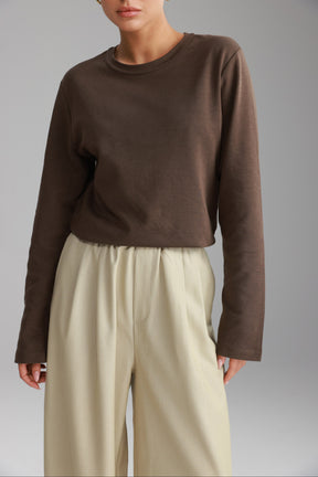 חולצת רורי חום כהה