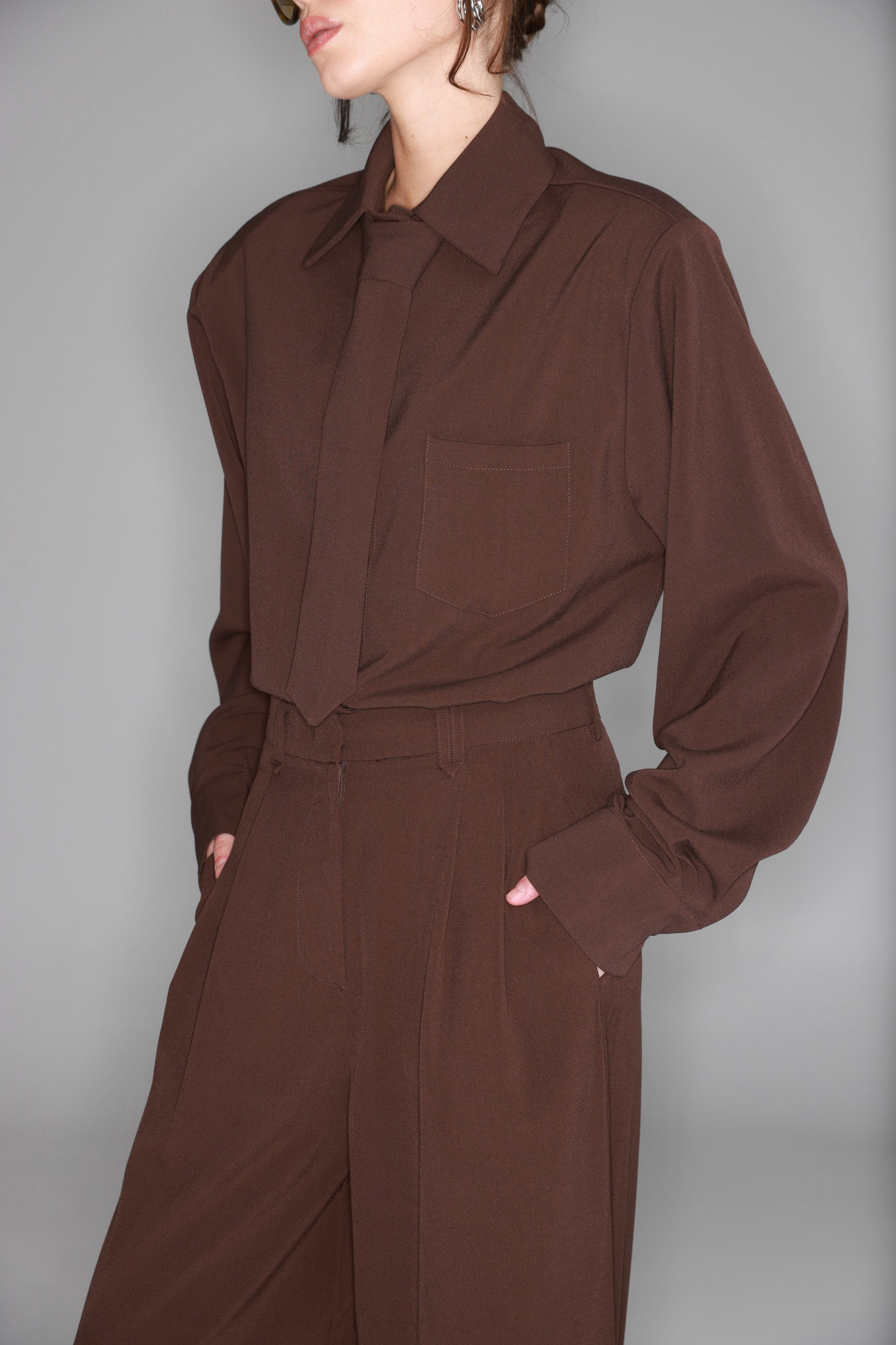 חולצת ג'יימס חומה