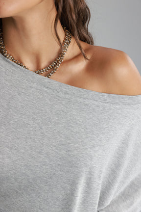 חולצת סלינה אפורה