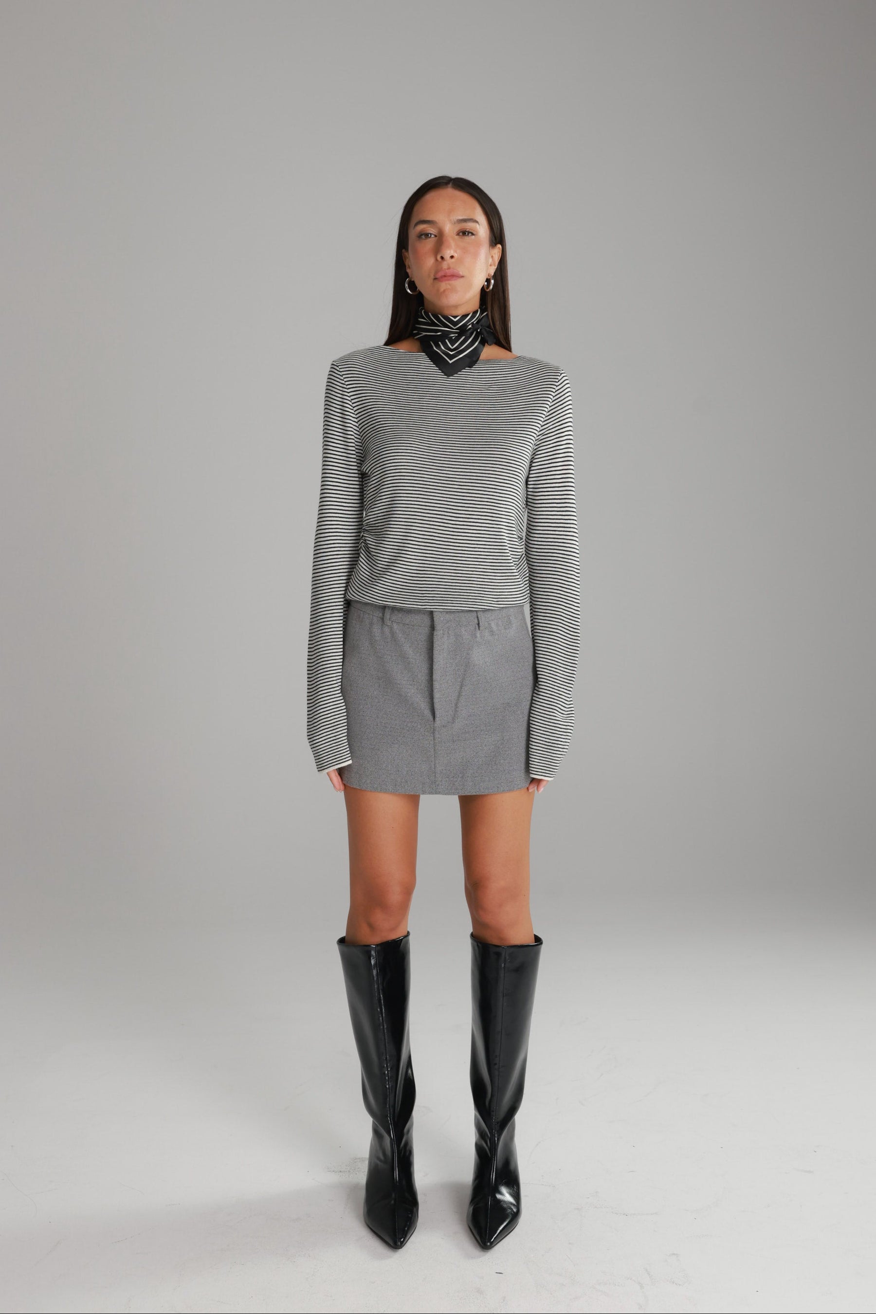 חולצת אנג'ל לבן/שחור