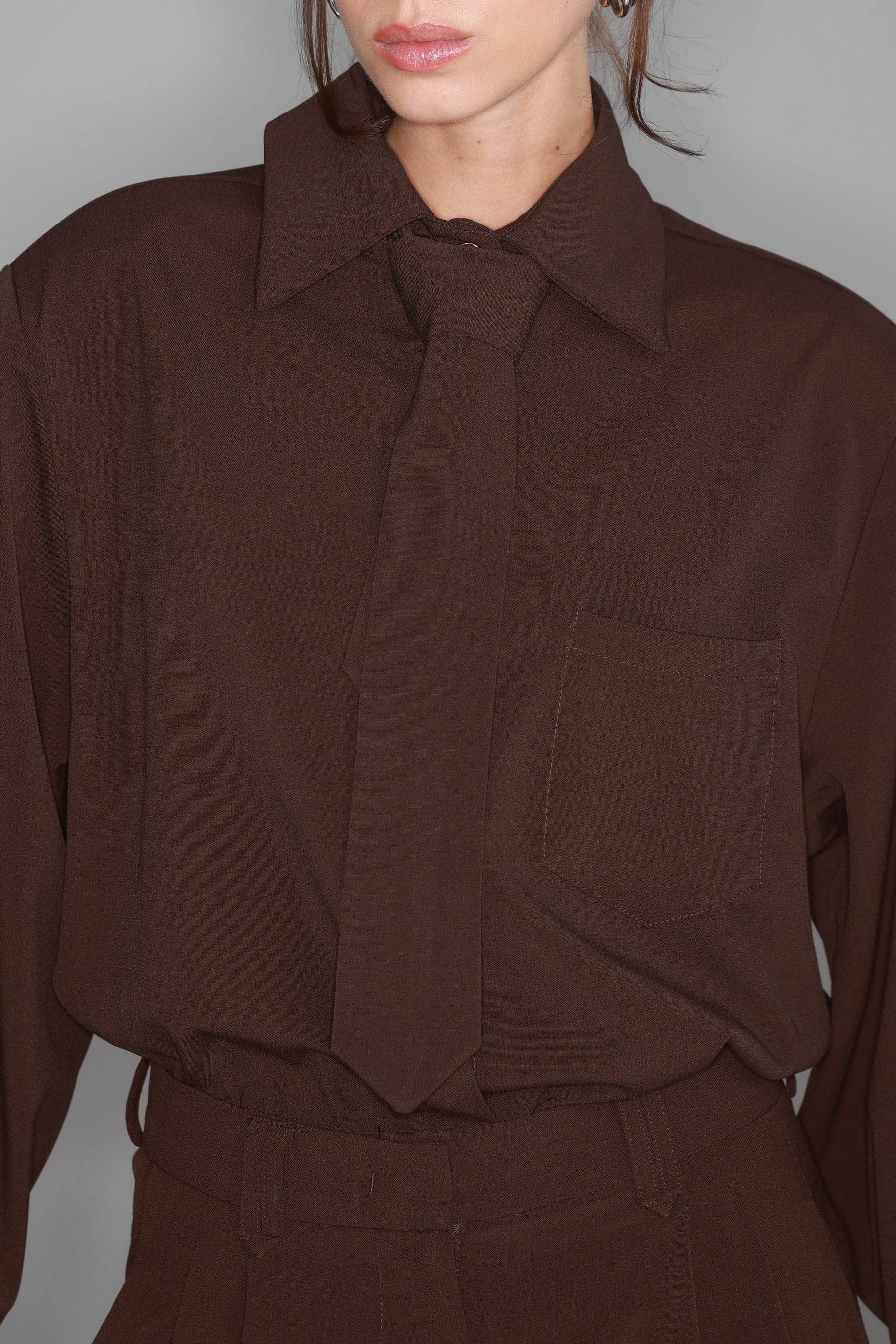 חולצת ג'יימס חומה