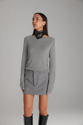 חולצת אנג'ל לבן/שחור