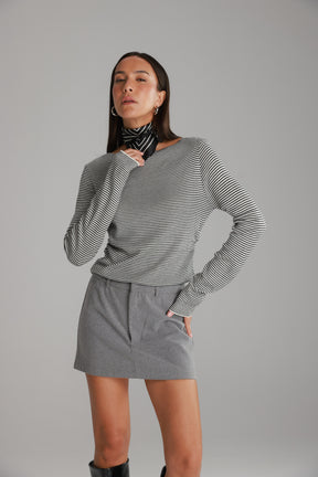 חולצת אנג'ל לבן/שחור