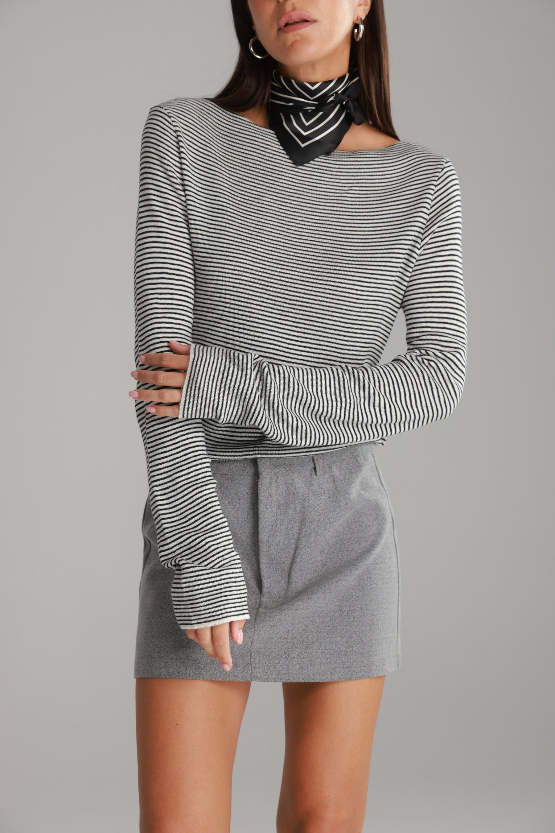 חולצת אנג'ל לבן/שחור