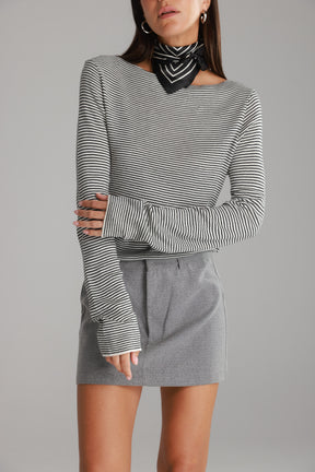 חולצת אנג'ל לבן/שחור