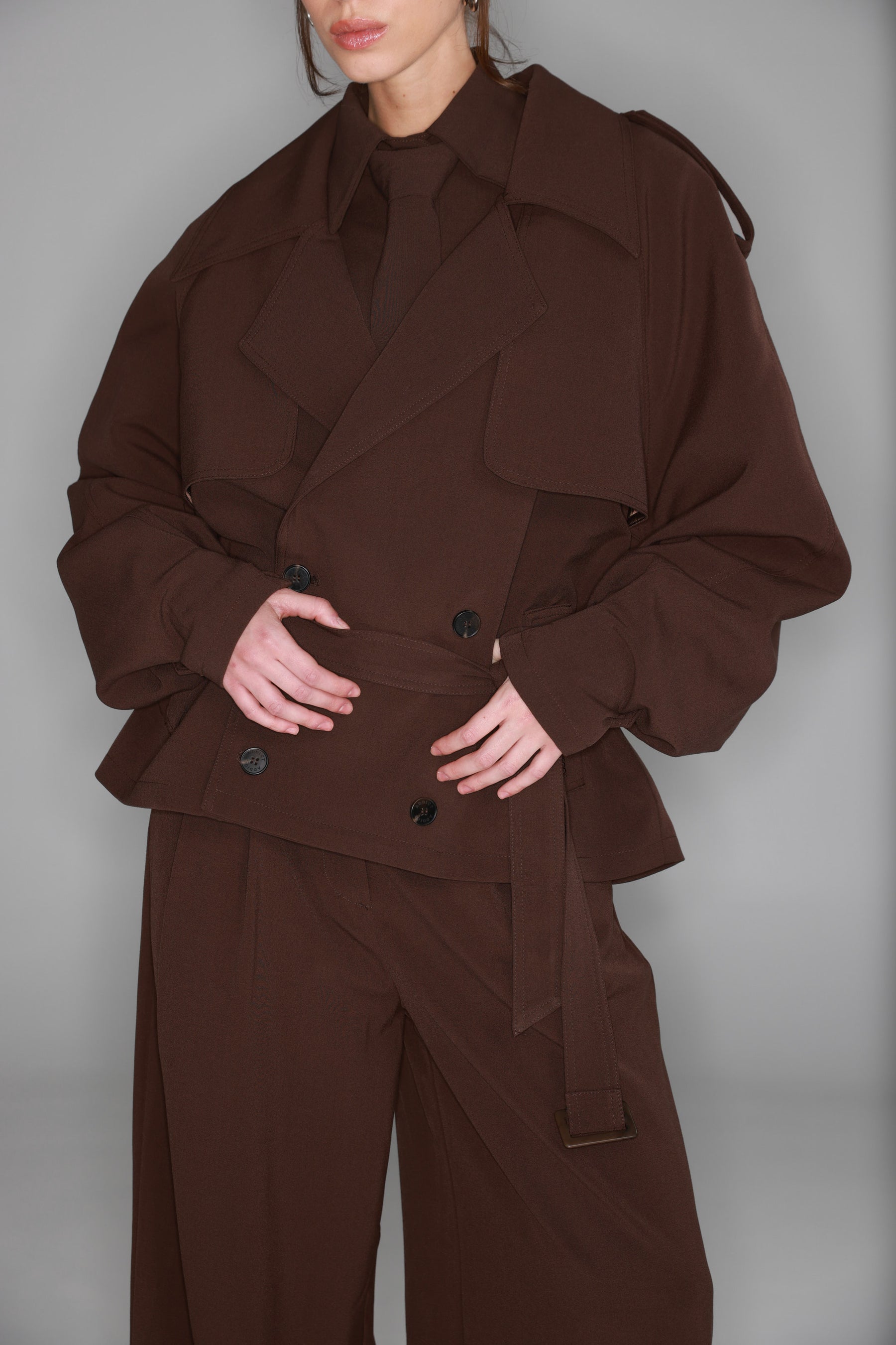 טרנץ' אנריקה חום כהה