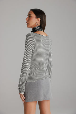 חולצת אנג'ל לבן/שחור