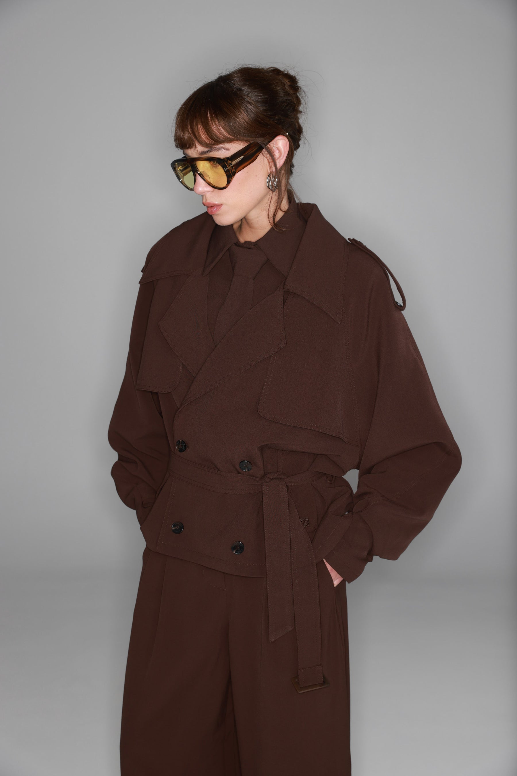 טרנץ' אנריקה חום כהה