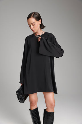 שמלת אודרי שחורה