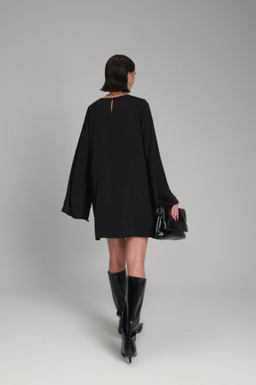 שמלת אודרי שחורה