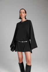 שמלת אודרי שחורה