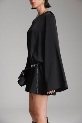 שמלת אודרי שחורה