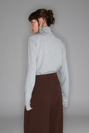 חולצת דיילי אפורה