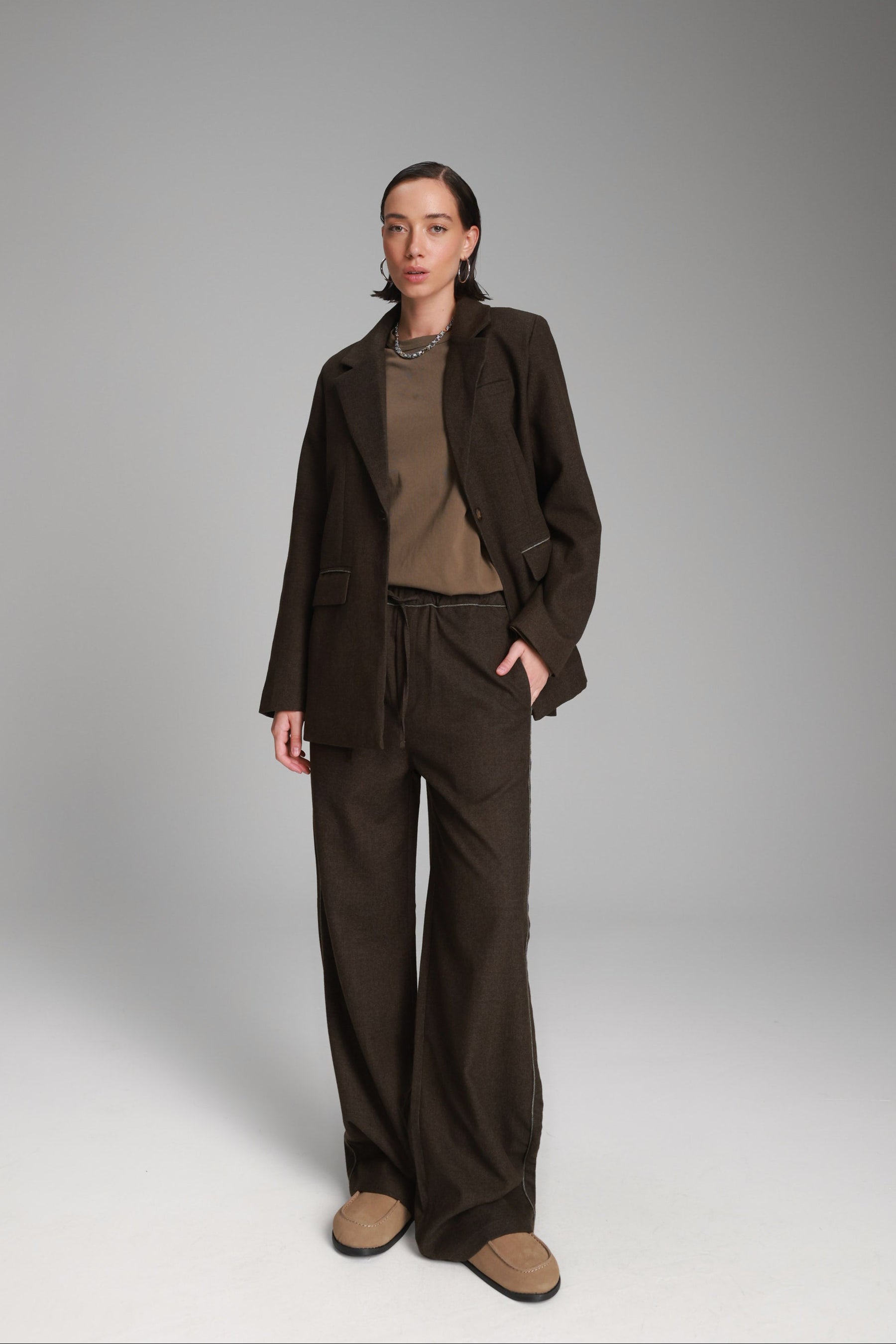 מכנסי איליי חומים