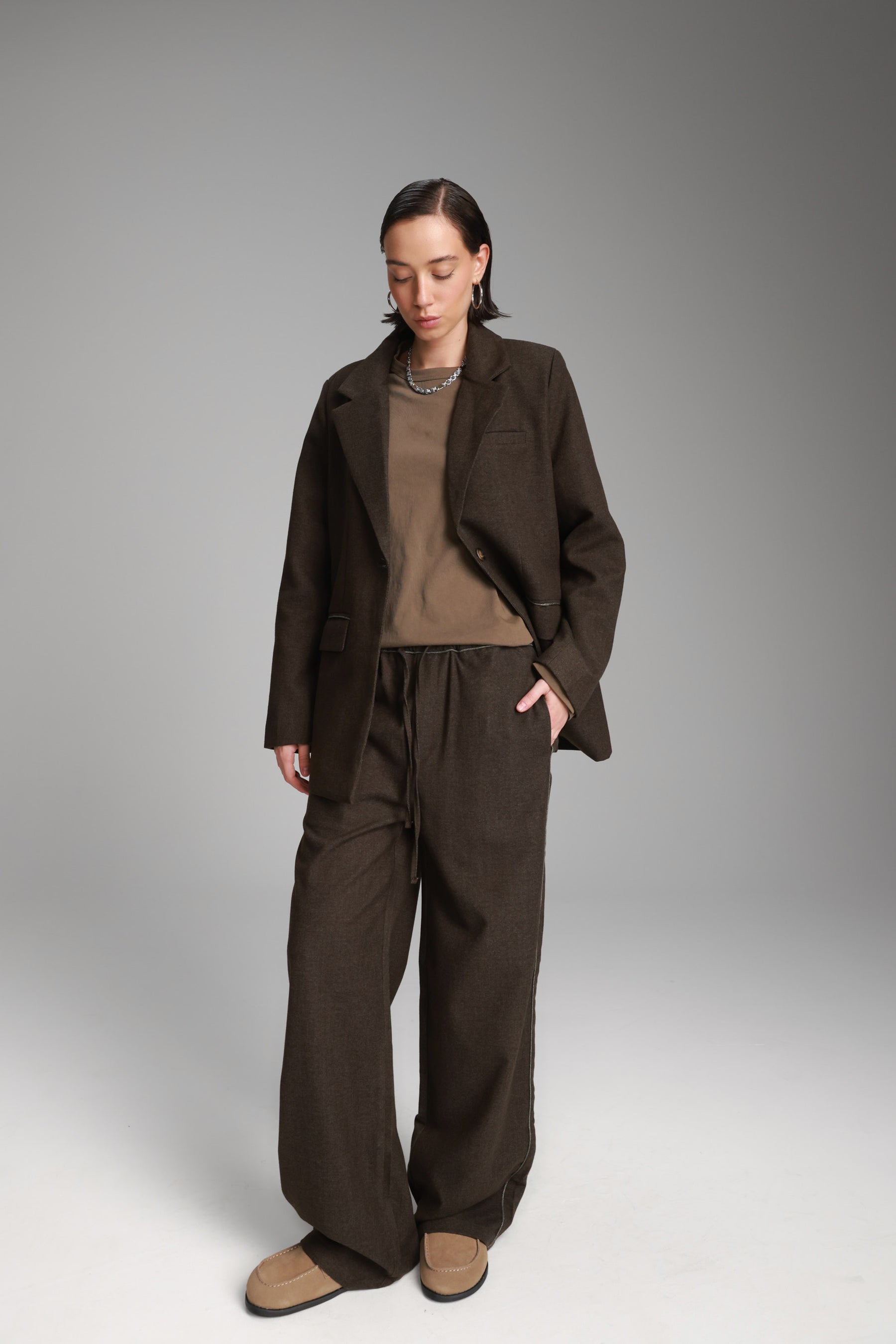 מכנסי איליי חומים