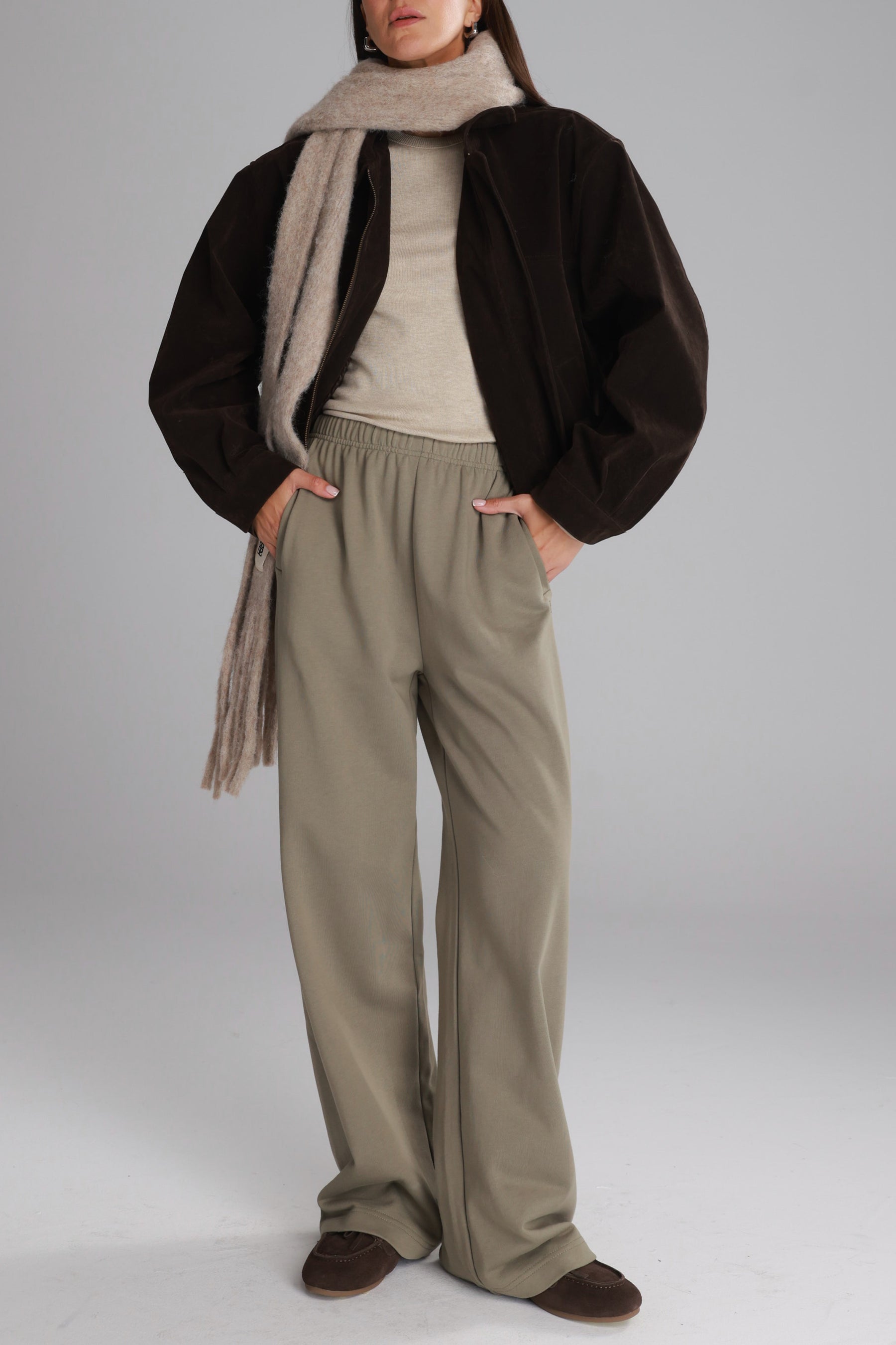 מכנסי אוולין חאקי