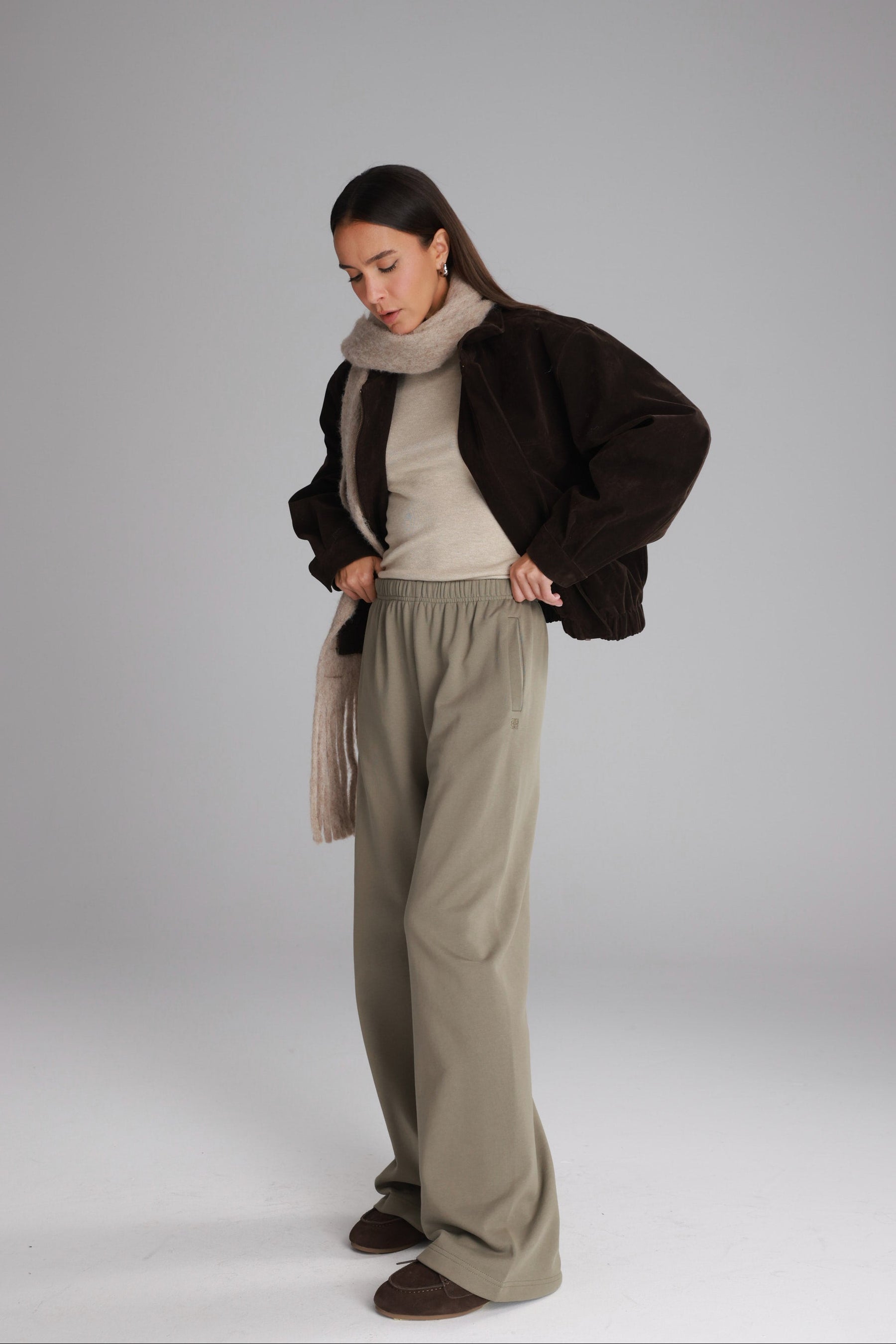 מכנסי אוולין חאקי