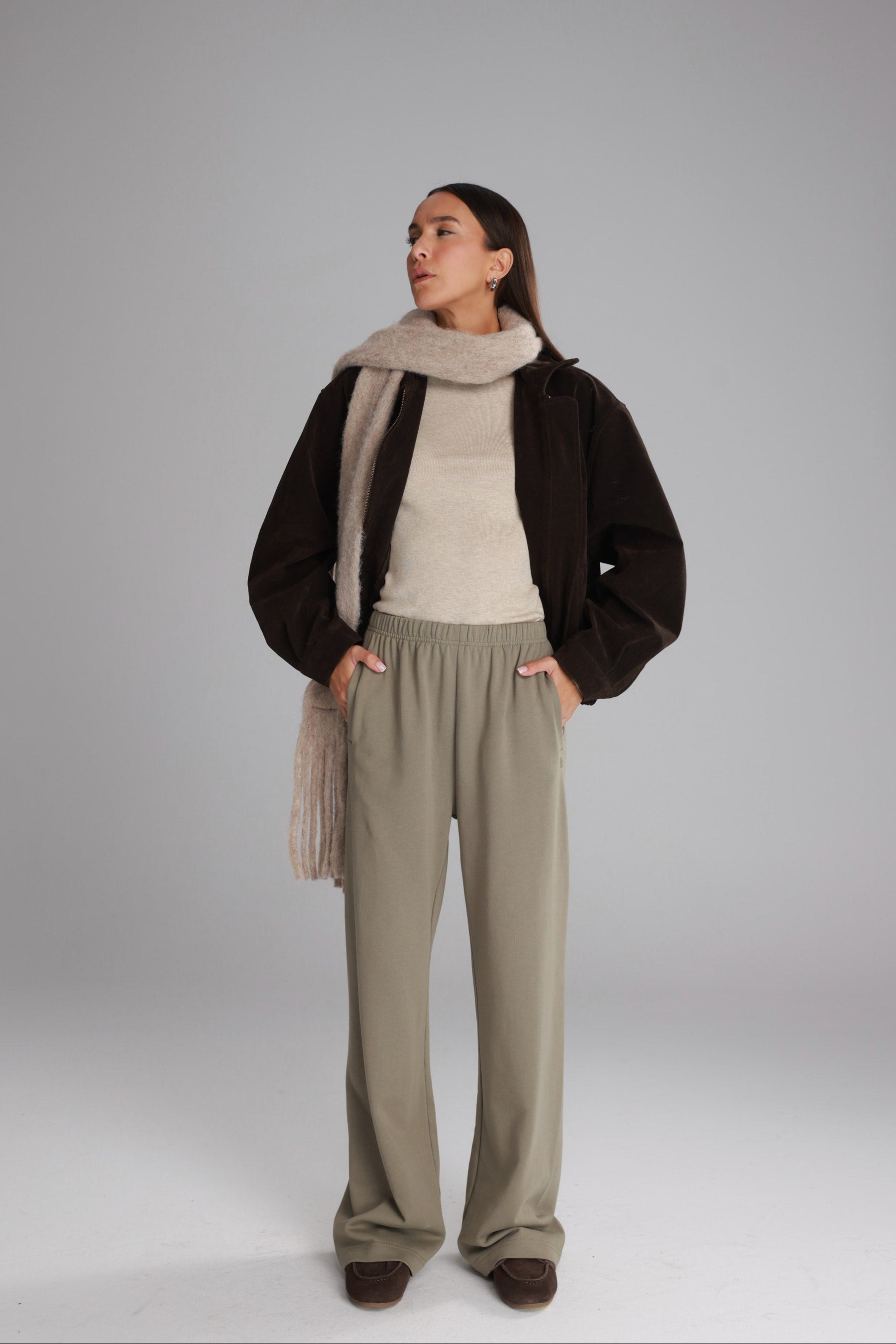 מכנסי אוולין חאקי