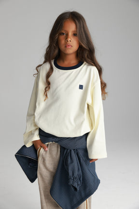 חולצת פייל שמנת