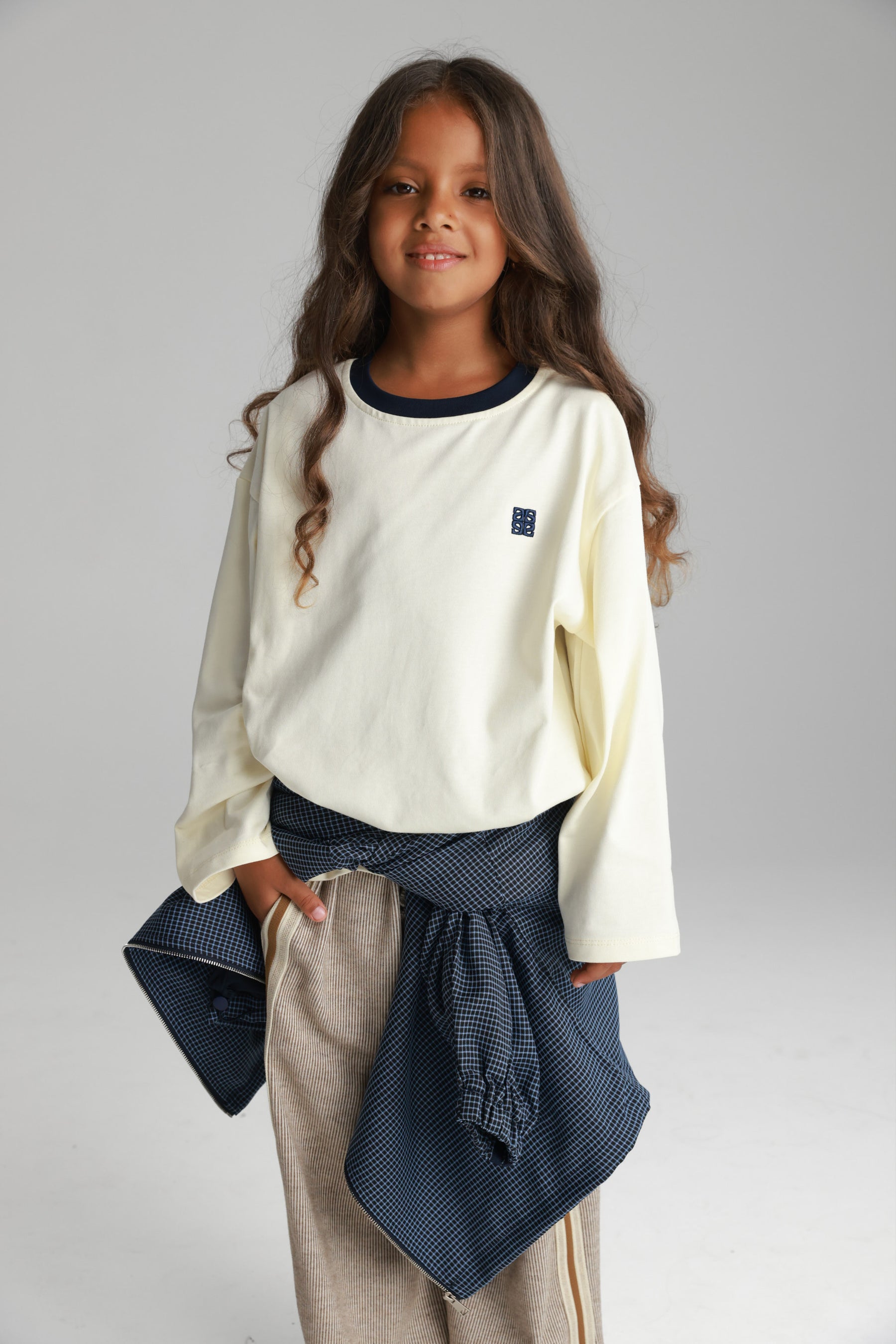 חולצת פייל שמנת