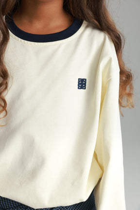 חולצת פייל שמנת