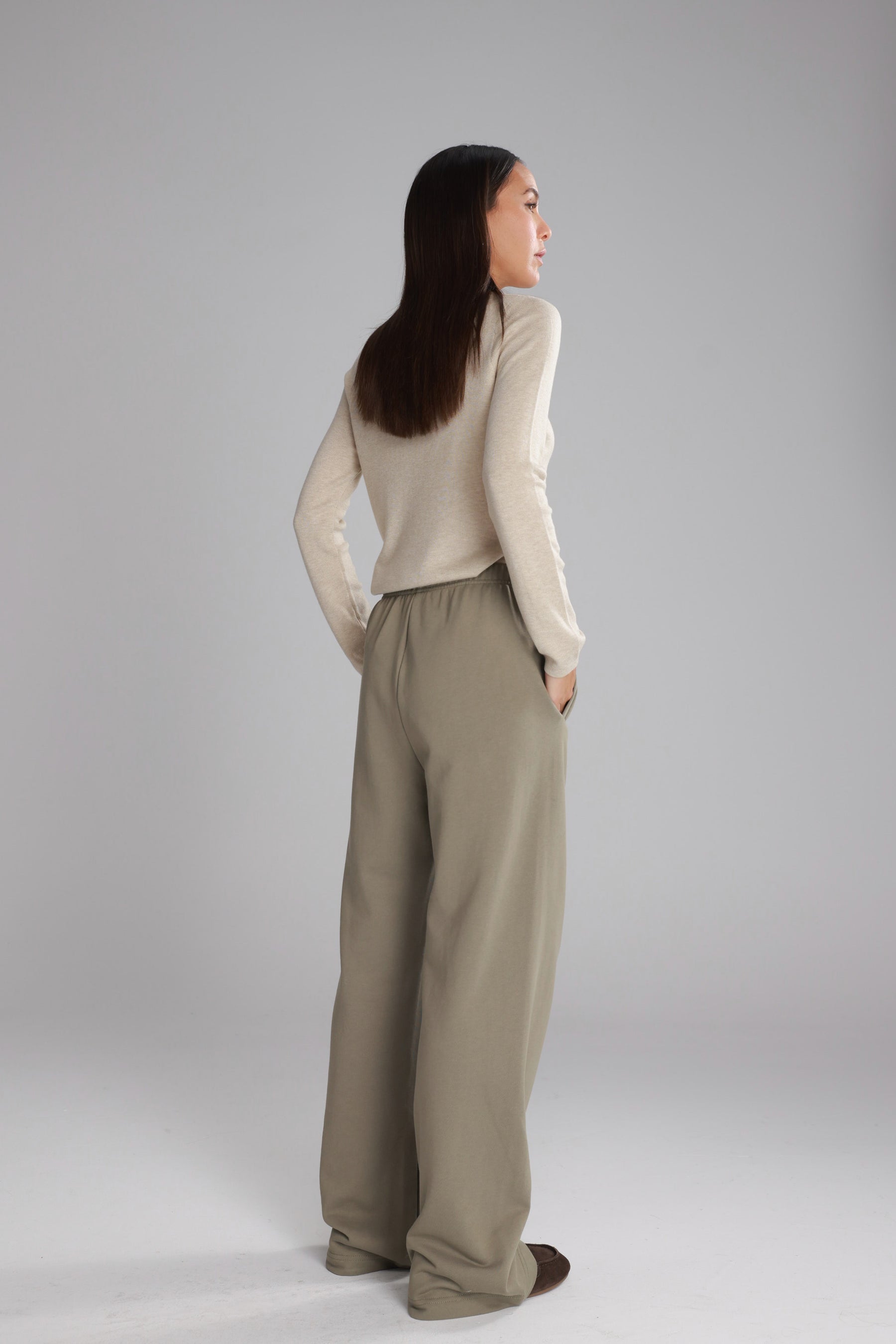 מכנסי אוולין חאקי