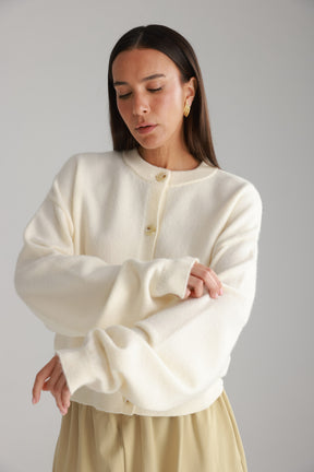 סוודר מלודי שמנת