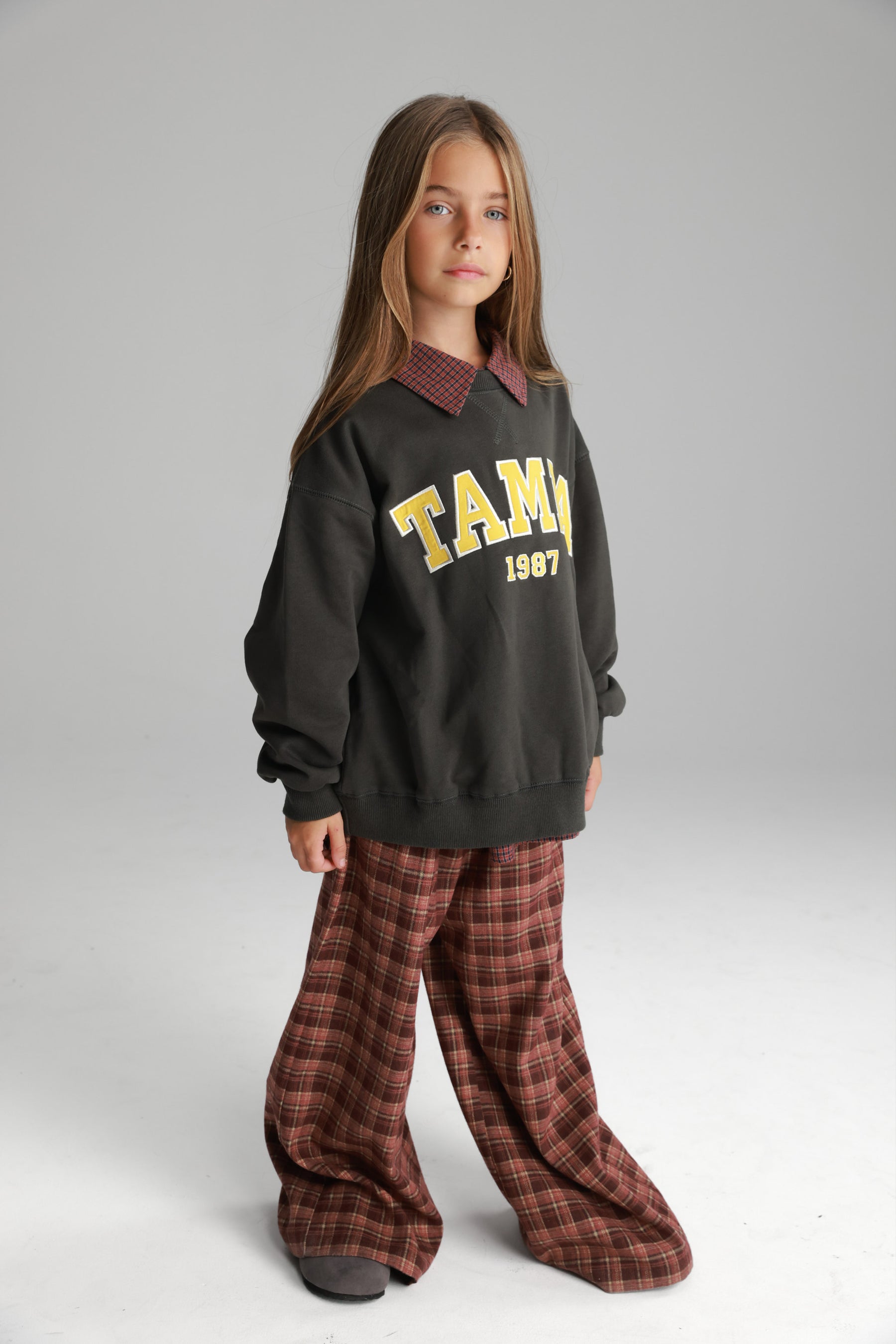 סוויטשירט ביילס אפור כהה