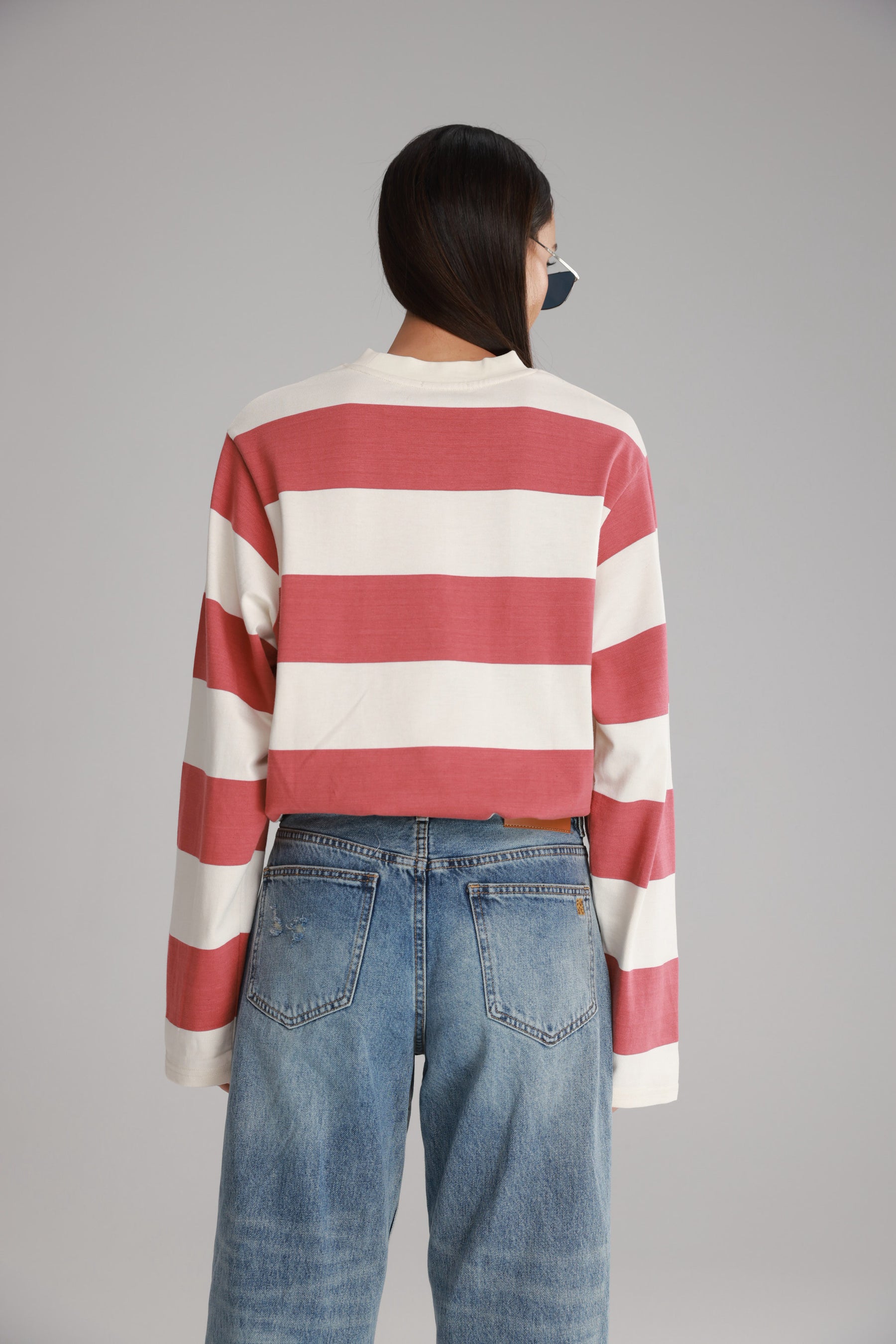 חולצת ג'ורג'ינה חמרה/שמנת