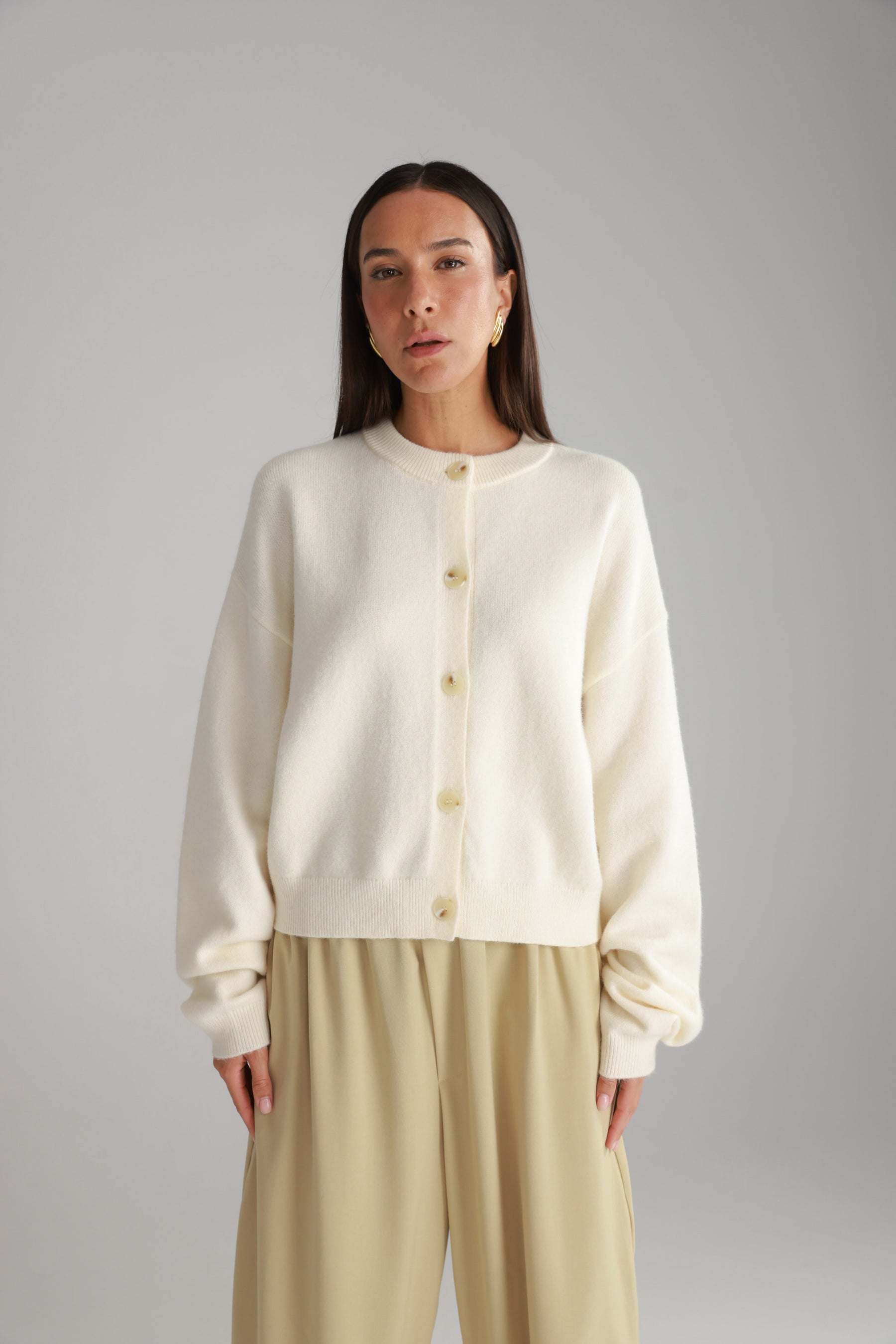 סוודר מלודי שמנת