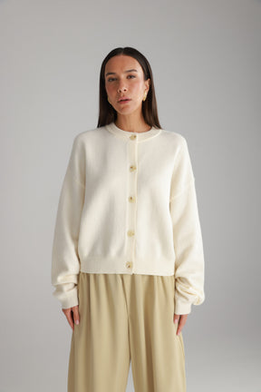 סוודר מלודי שמנת