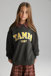 סוויטשירט ביילס אפור כהה