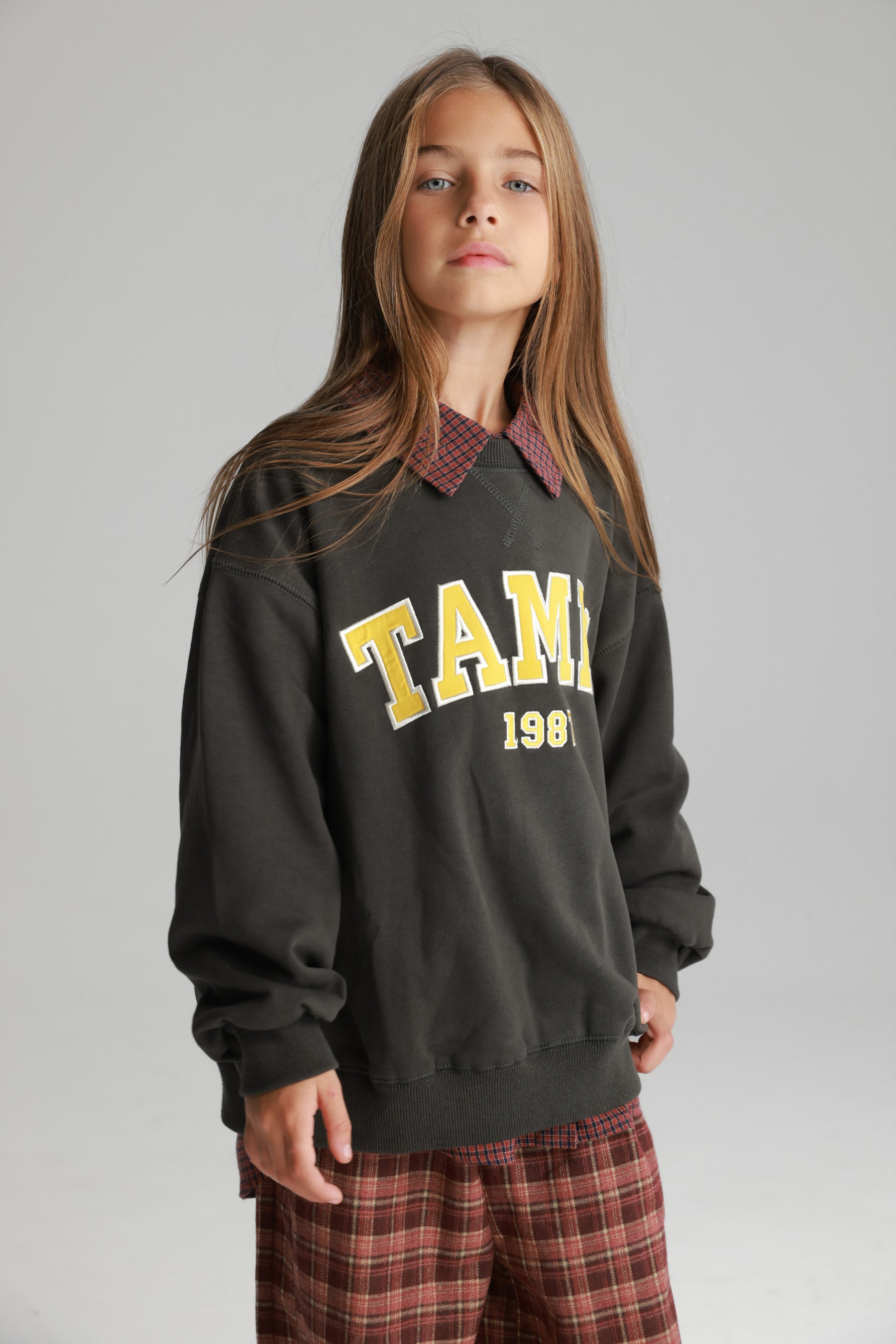 סוויטשירט ביילס אפור כהה