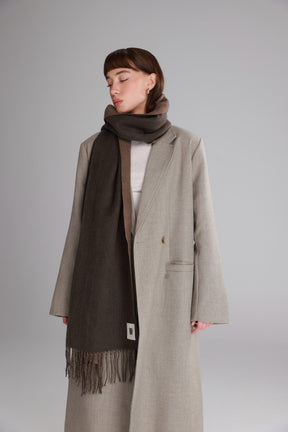 צעיף ברטו חום כהה