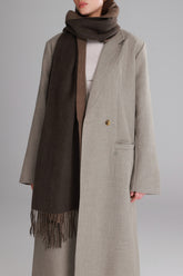 צעיף ברטו חום כהה