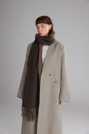 צעיף ברטו חום כהה