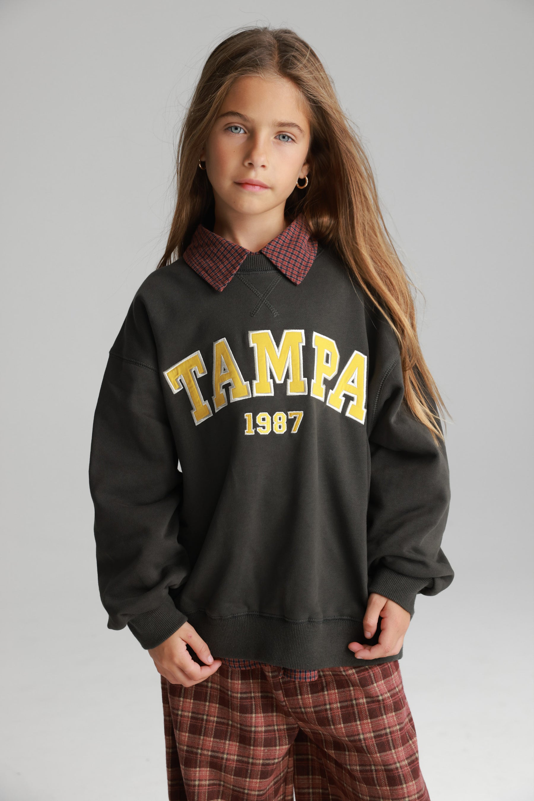 סוויטשירט ביילס אפור כהה