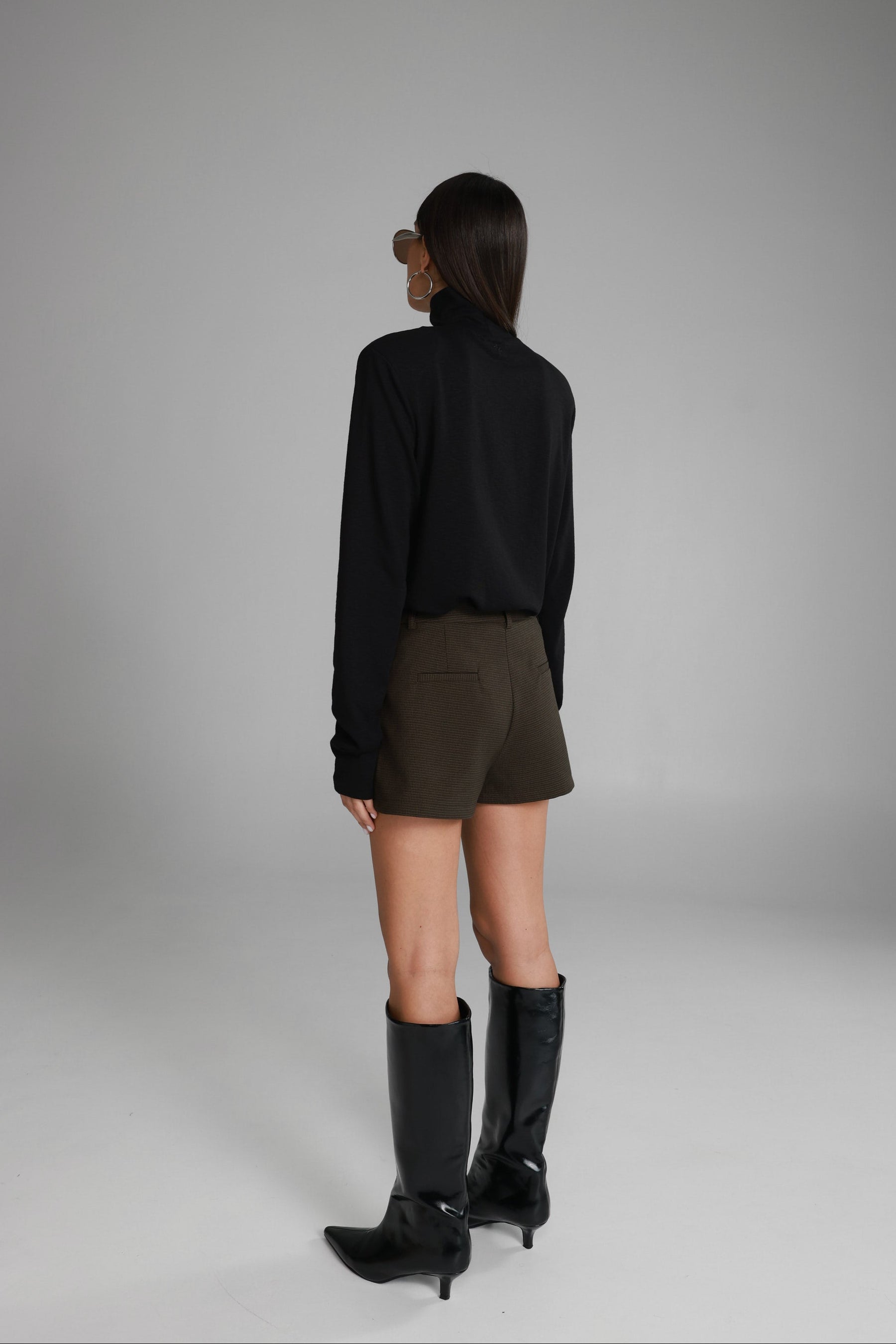 מכנסי הנרי קצרים משובצים