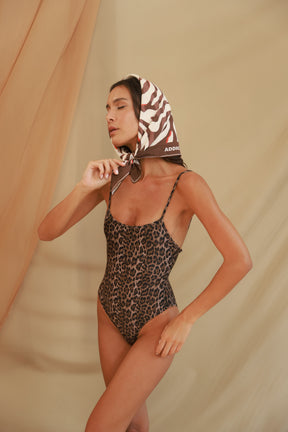 Hera Scarf Brown Zebra