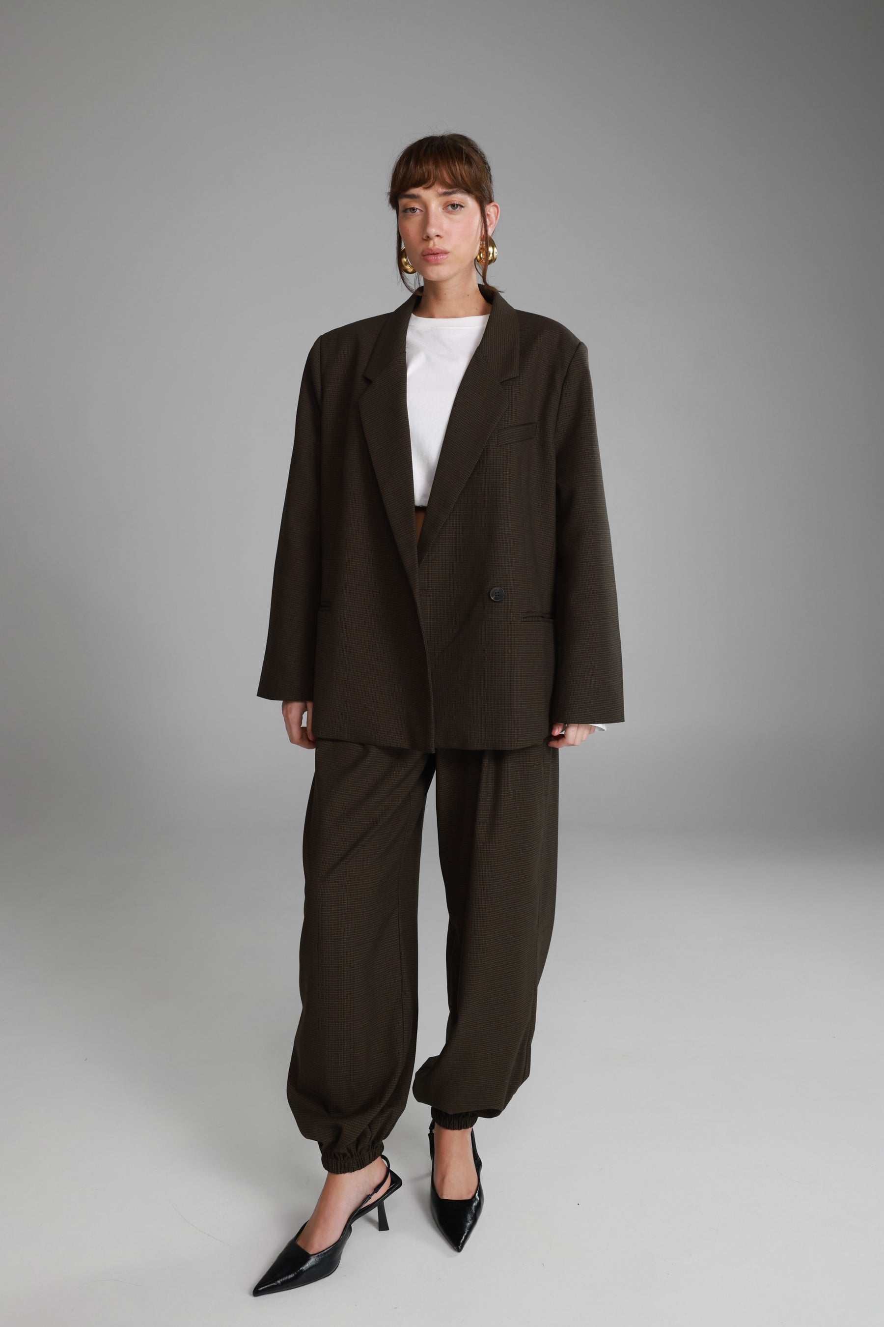 מכנסי הנרי ארוכים משובצים