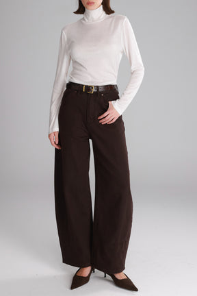 ג'ינס לורן חום כהה