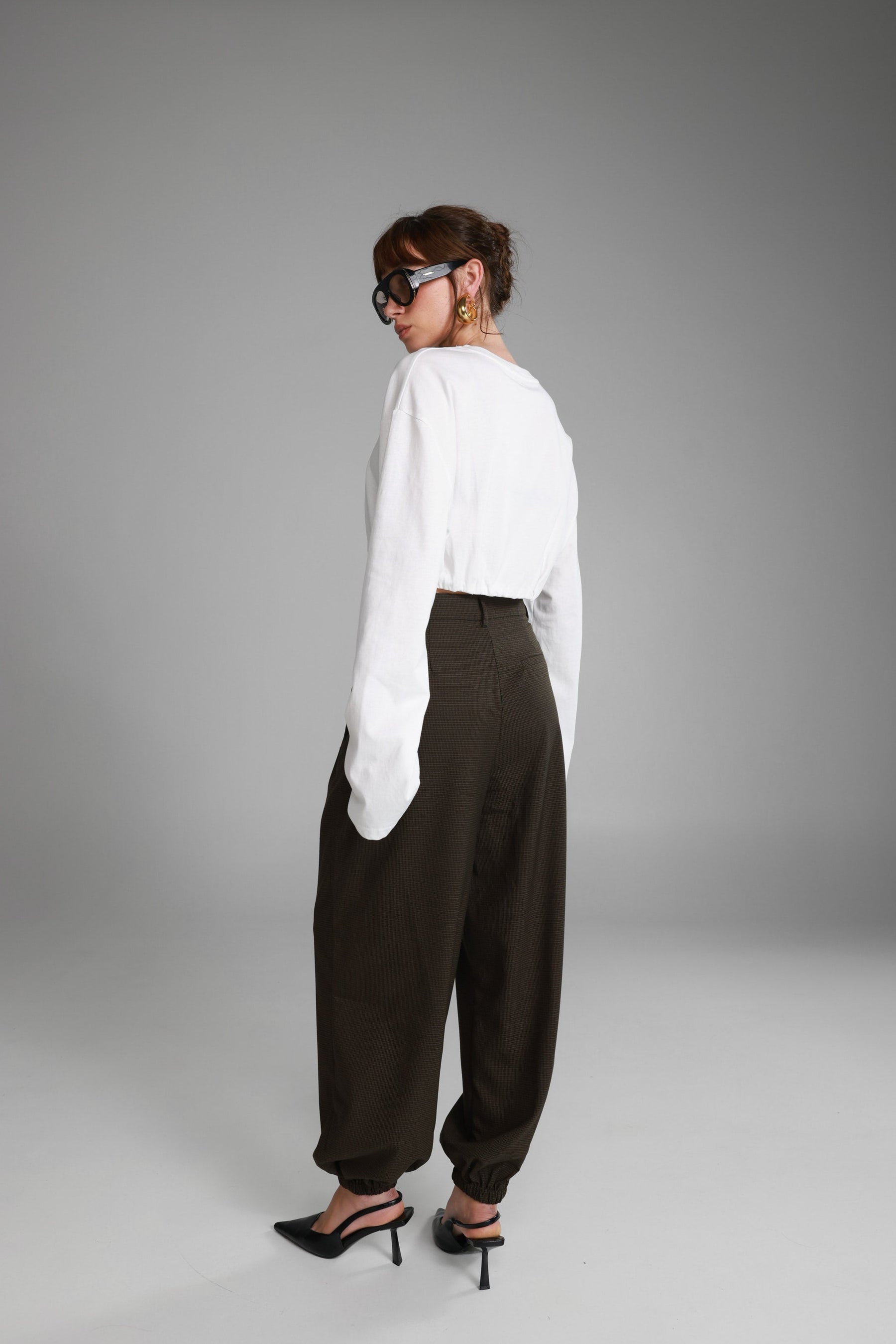 מכנסי הנרי ארוכים משובצים